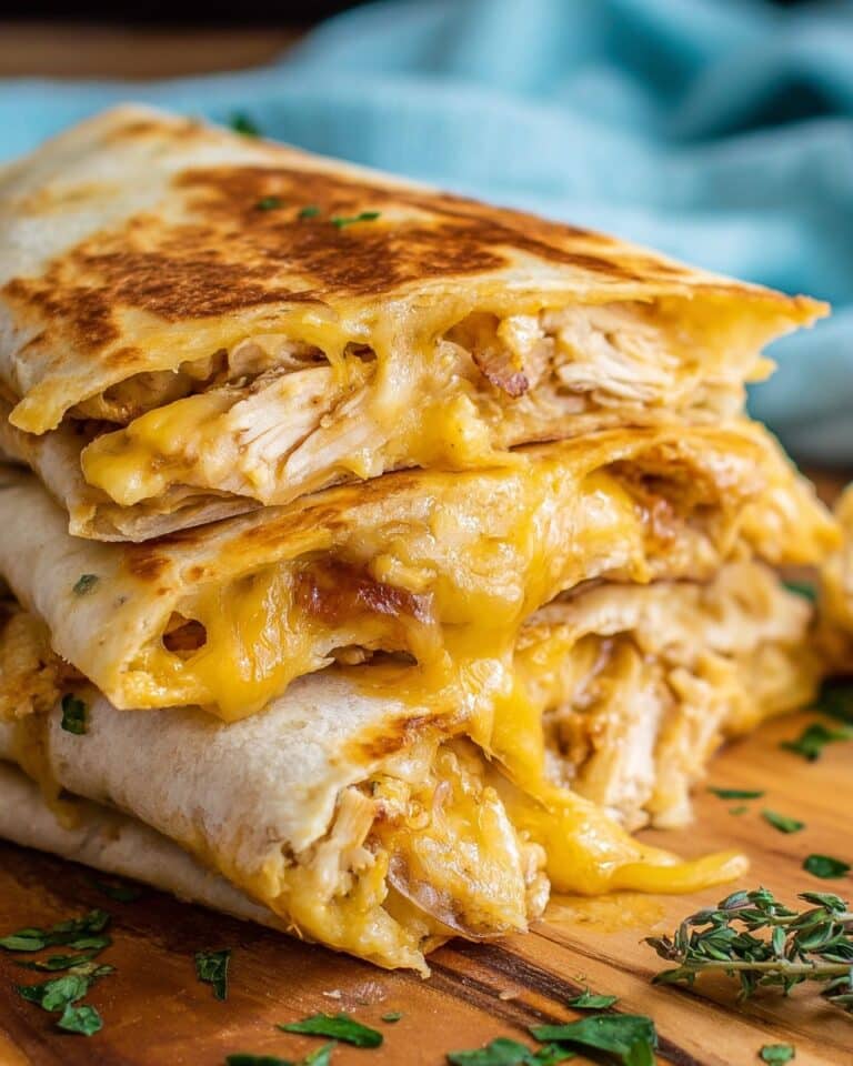 Air Fryer Chicken Quesadilla with Copycat Taco Bell Quesadilla Sauce Recipe
