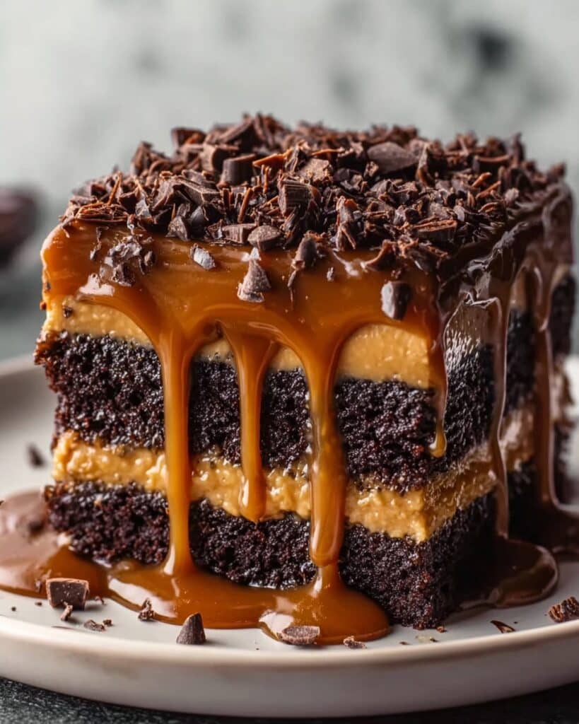 Chocolate Caramel Dump Cake Recipe