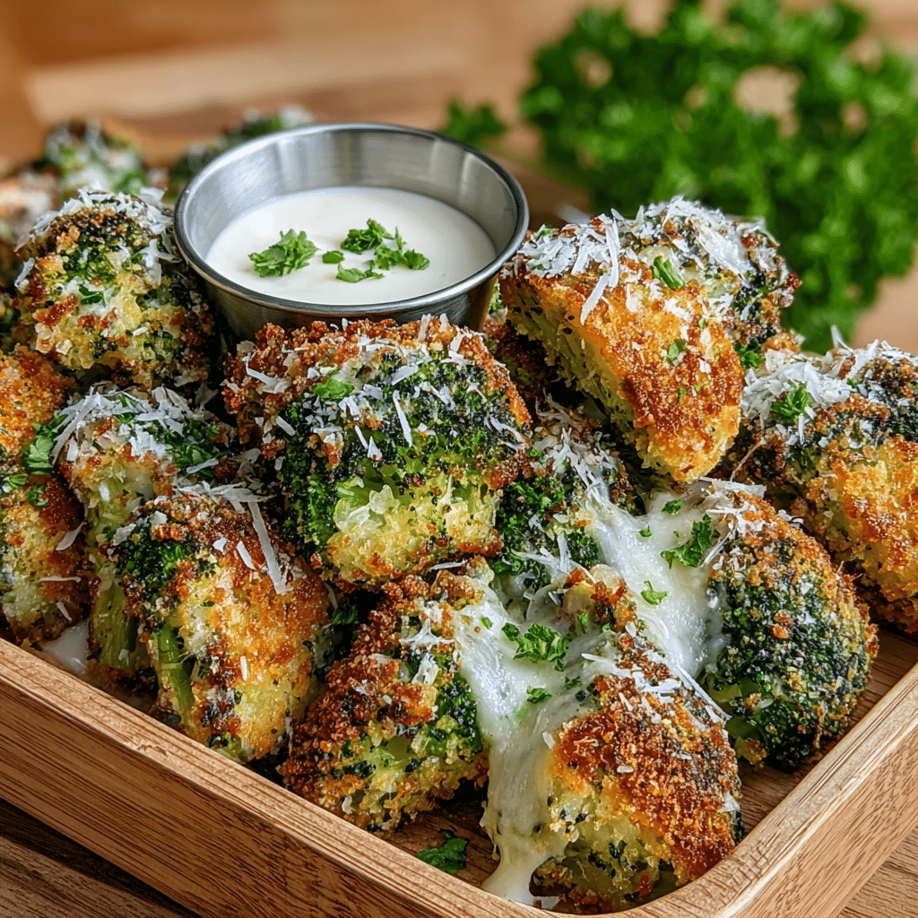 Crispy Air Fryer Broccoli Cheddar Poppers Recipe