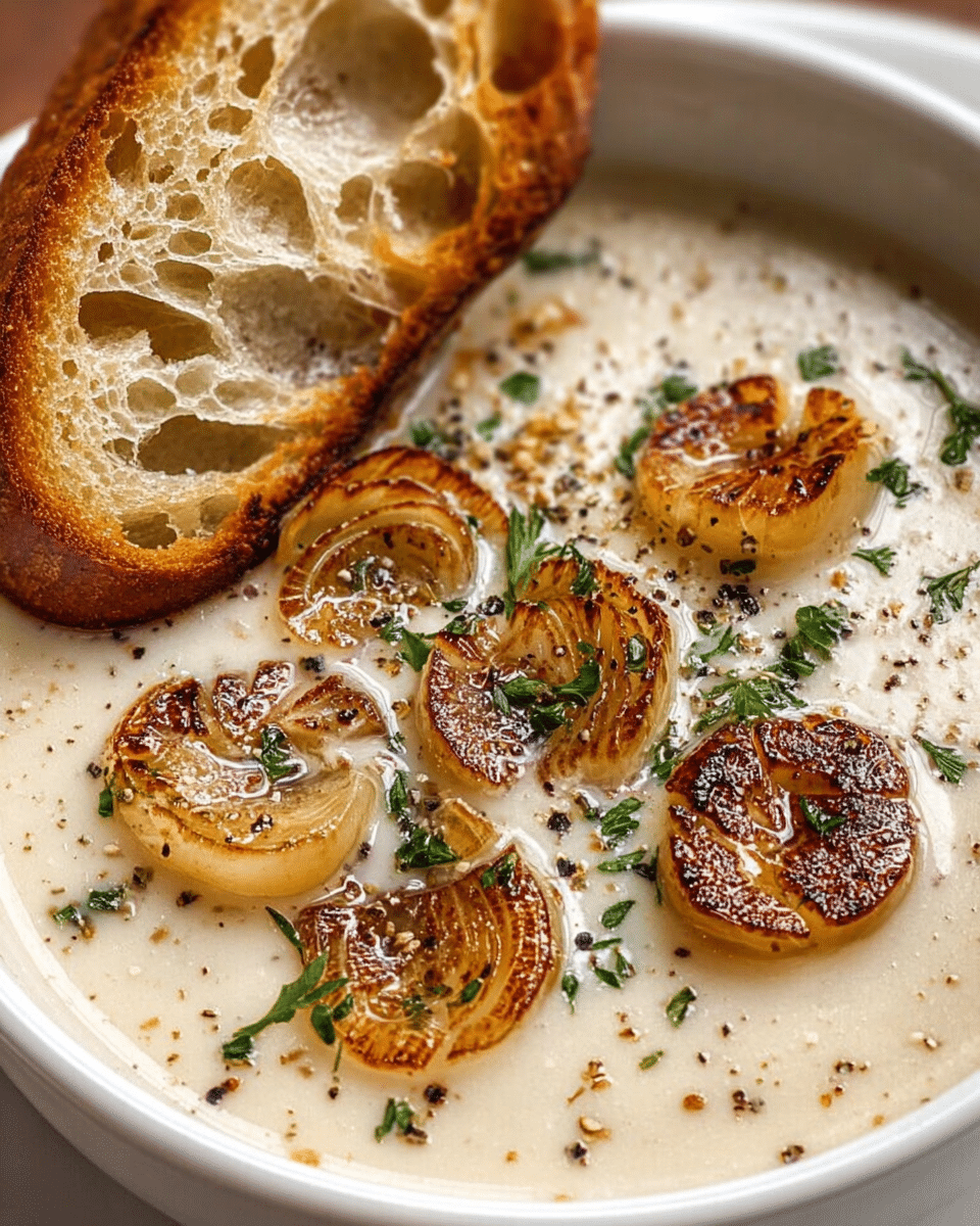 Country French Garlic Soup Recipe