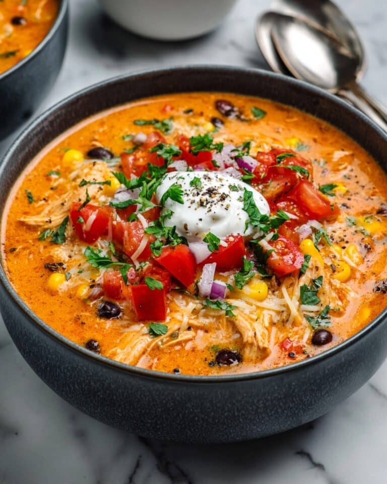 Creamy Chicken Taco Soup with Cream Cheese Recipe