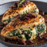 Cranberry & Spinach Stuffed Chicken Breasts with Brie Recipe