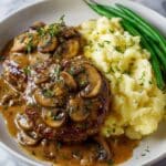 Bobby Flay Salisbury Steak with Mushroom Gravy Recipe