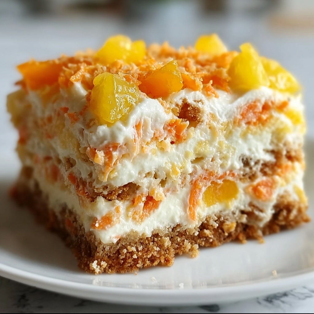 Pineapple Carrot Cream Cake: Moist & Tropical Recipe