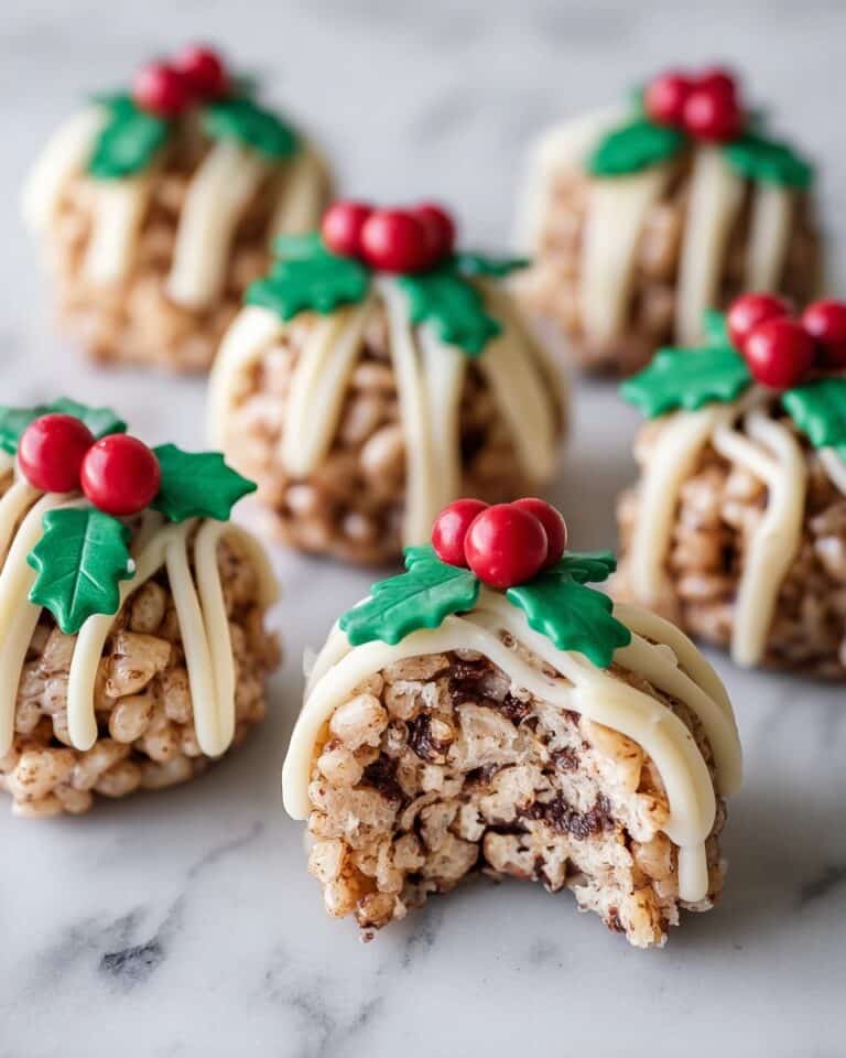 No-Bake Rice Krispie Christmas Puddings Recipe