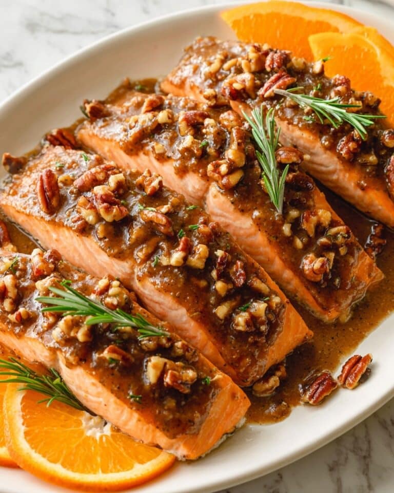 Maple Pecan Glazed Salmon – Dairy Free! Recipe