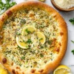 Lemon Pizza with Fresh Mozzarella, Lemon Brine, and Parsley Recipe