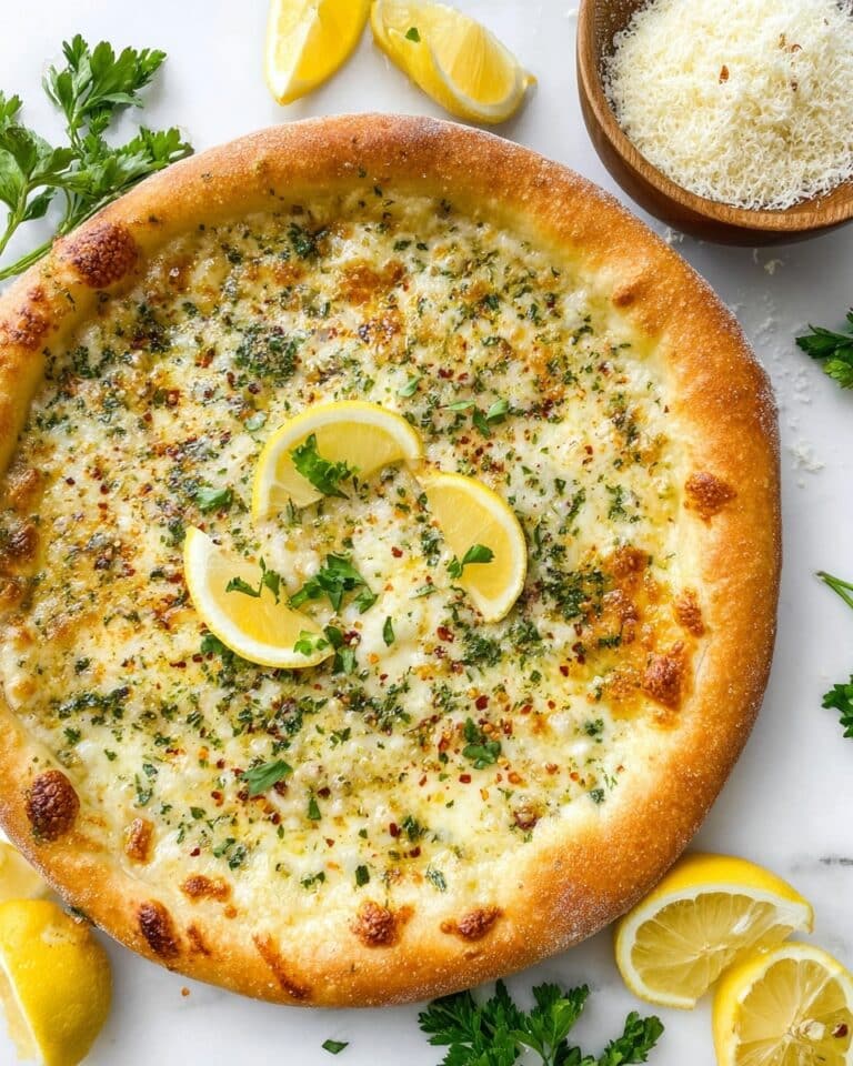 Lemon Pizza with Fresh Mozzarella, Lemon Brine, and Parsley Recipe