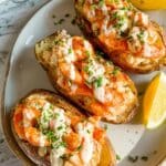 Shrimp Baked Potato with Creamy Cajun Sauce Recipe