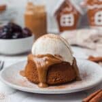 Spiced Sticky Toffee Puddings with Vegan Toffee Sauce and Coconut Whipped Cream Recipe