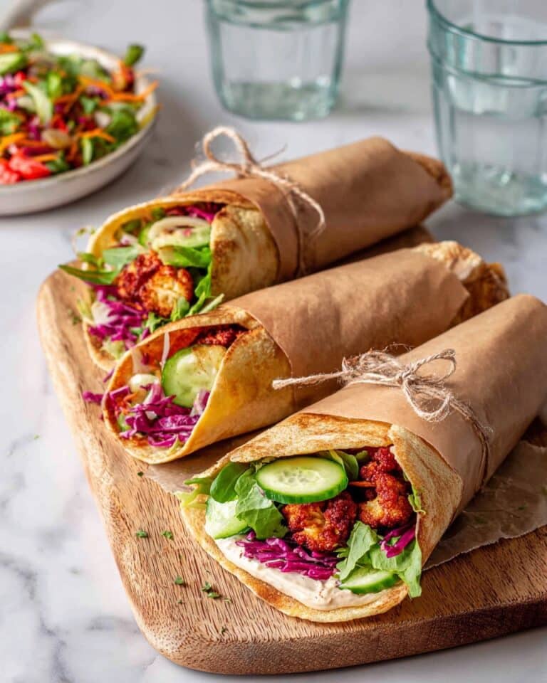 Maple BBQ Cauliflower Wraps Recipe