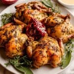 Stuffed Cornish Hens with Wild Rice and Herb Butter Recipe