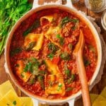 One-Pot Lasagna Soup with Ground Beef Recipe