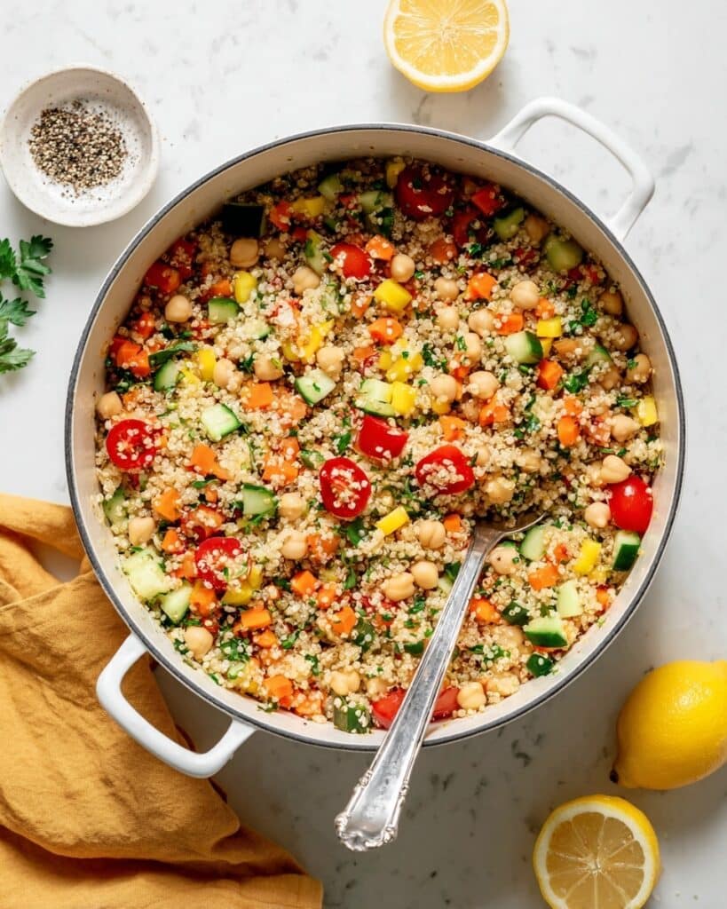 Lemon Quinoa & Chickpea Salad Recipe