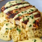 Mexican Chicken with Spicy Cheddar Cheese Sauce Recipe