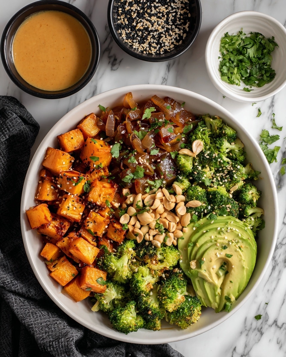 Thai Peanut Sweet Potato Buddha Bowl Recipe - Recipe Image