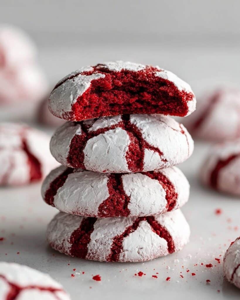 Red Velvet Crinkle Cookies Recipe