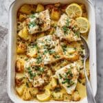 Cod & Potatoes in Rosemary Cream Sauce Recipe