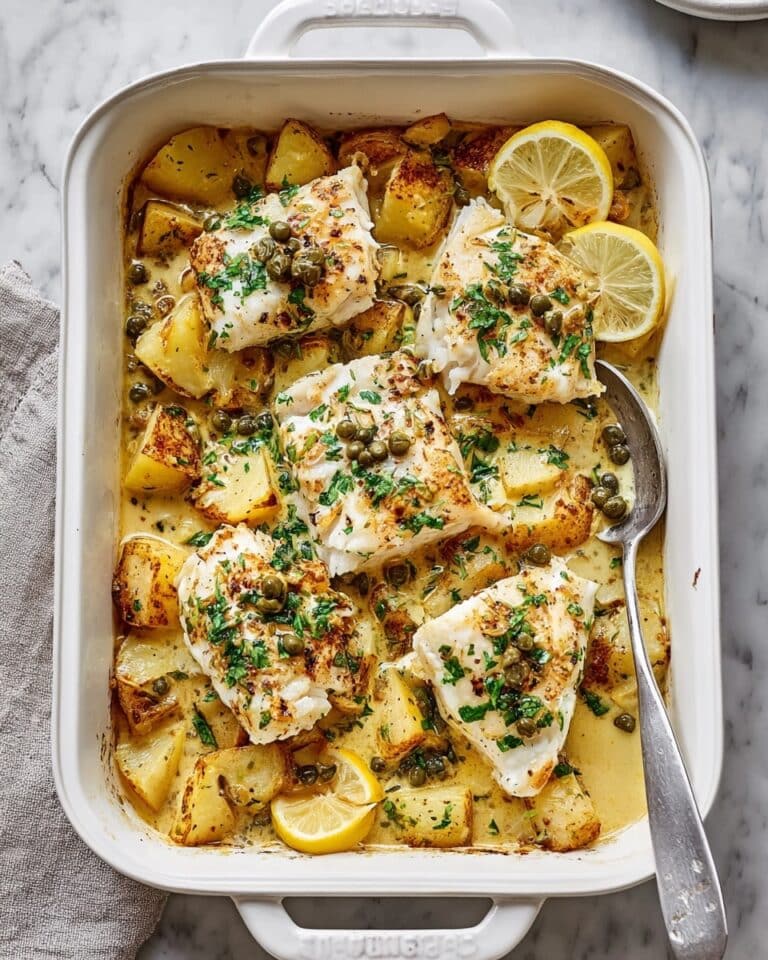 Cod & Potatoes in Rosemary Cream Sauce Recipe
