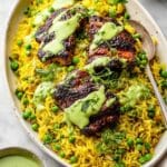 Peruvian Chicken & Rice with Green Sauce Recipe