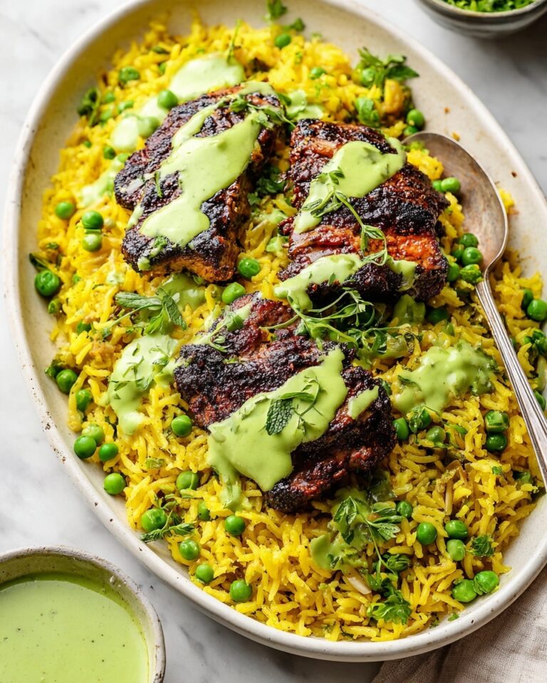 Peruvian Chicken & Rice with Green Sauce Recipe