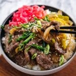 Gyudon (Japanese Beef Rice Bowl) Recipe