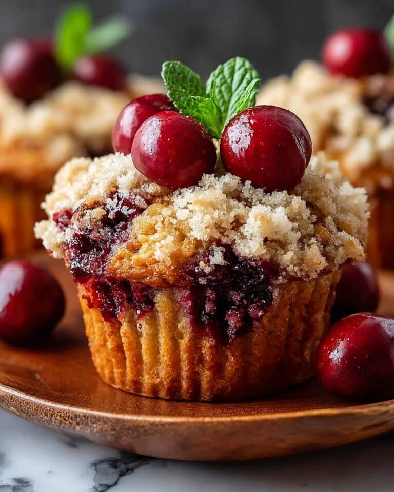 Cherry Cobbler Muffins Recipe