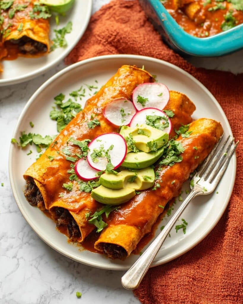 Sweet Potato Black Bean Enchiladas Recipe