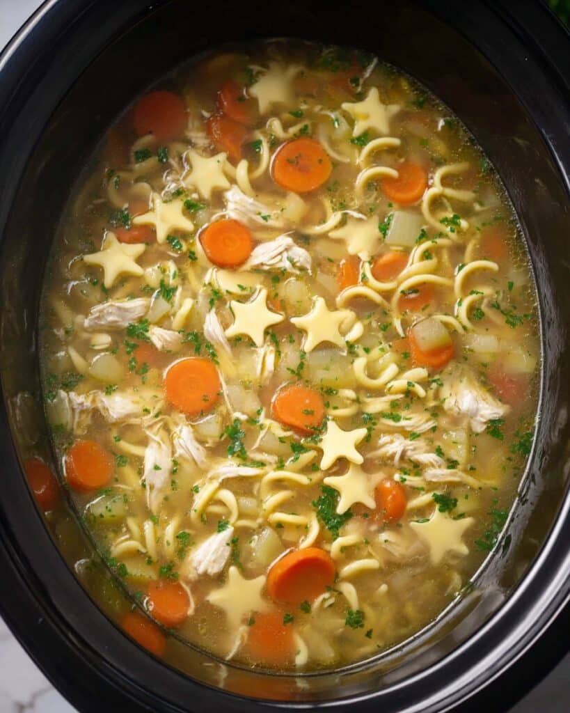 Slow Cooker Chicken Noodle Soup Recipe