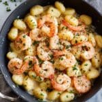 Creamy Garlic Parmesan Shrimp and Gnocchi Recipe