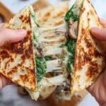 Spinach and Mushroom Quesadillas Recipe