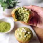 White Chocolate Matcha Muffins Recipe