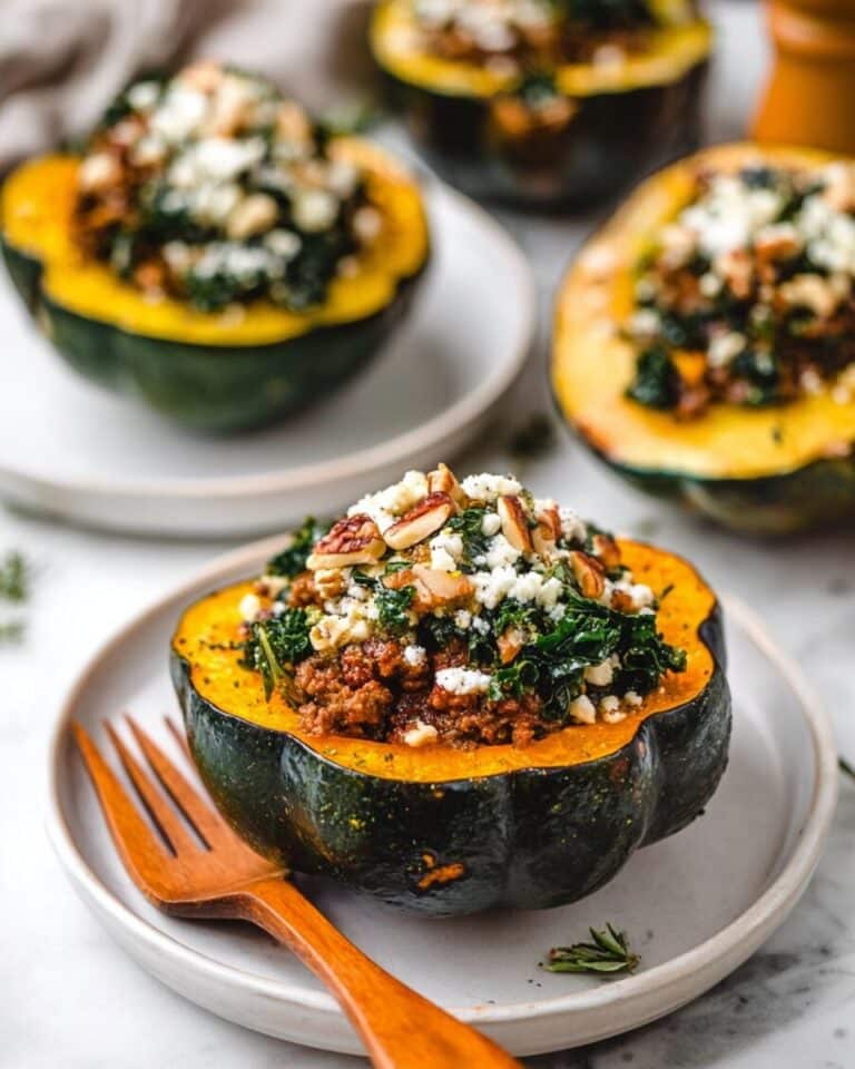 Sausage Stuffed Acorn Squash Recipe