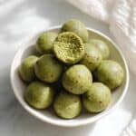No Bake Matcha Cookie Dough Protein Bites Recipe