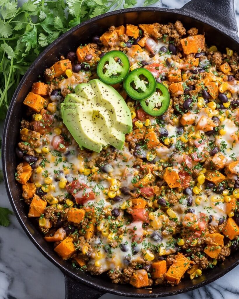 Ground Turkey Sweet Potato Skillet Recipe