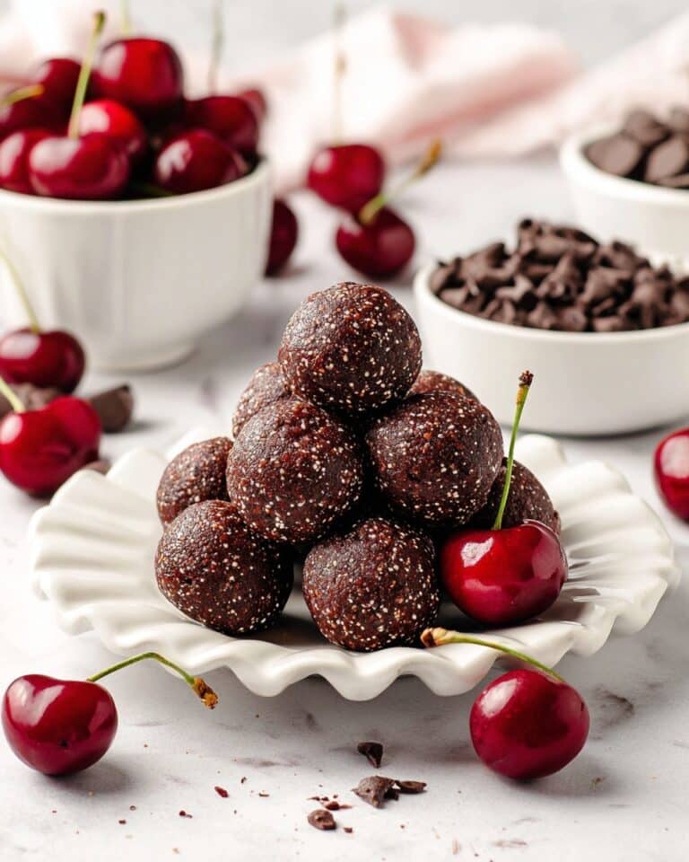 Chocolate Cherry Bliss Balls Recipe