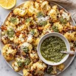 Parmesan Pesto Roasted Cauliflower Recipe