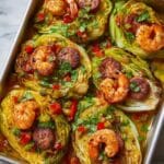 Keto Cajun Shrimp and Sausage Stuffed Cabbage Recipe