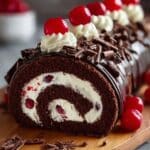 Elegant Black Forest Cake Roll Recipe
