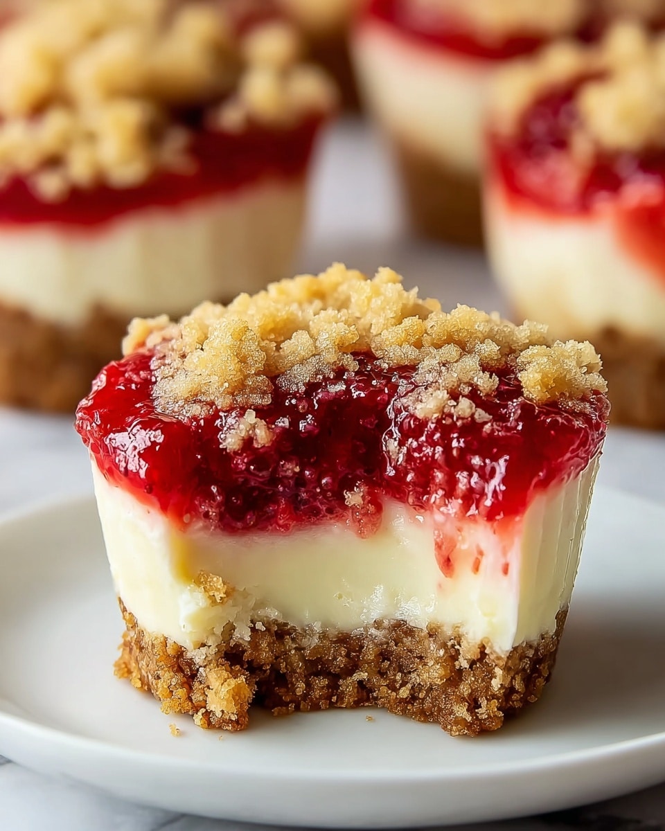 Irresistible Mini Strawberry Cheesecakes Recipe - Recipe Image