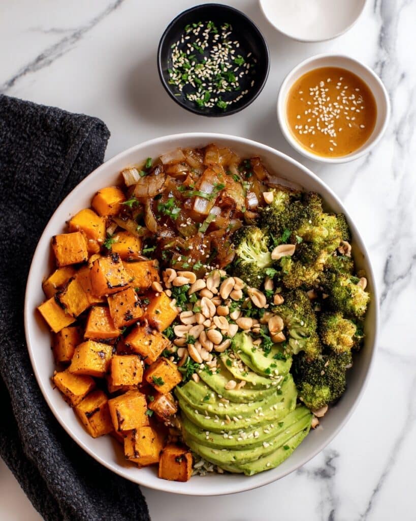 Thai Peanut Sweet Potato Buddha Bowl Recipe