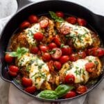 One Pan Balsamic Chicken with Tomato and Mozzarella Recipe