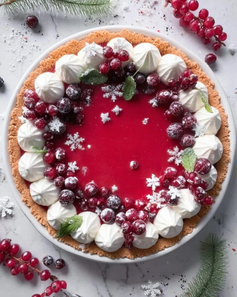 Cranberry Custard Pie Recipe