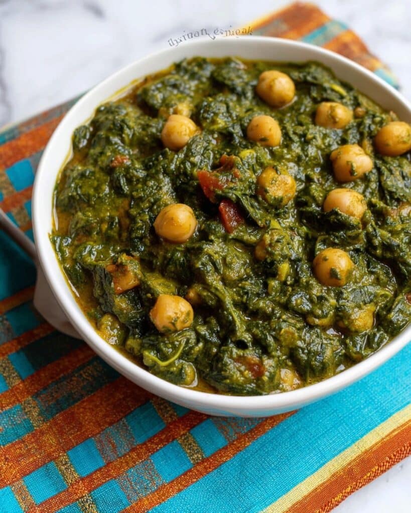 Chana Saag (Indian Chickpea and Spinach Curry) Recipe