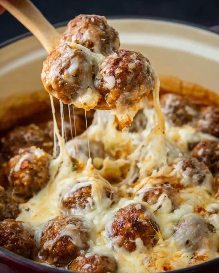 Crock Pot French Onion Meatballs Recipe