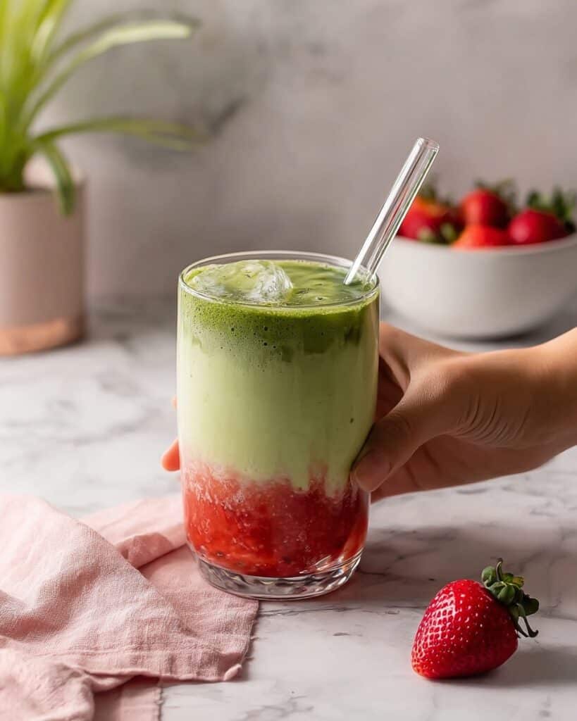 Strawberry Matcha Latte Recipe