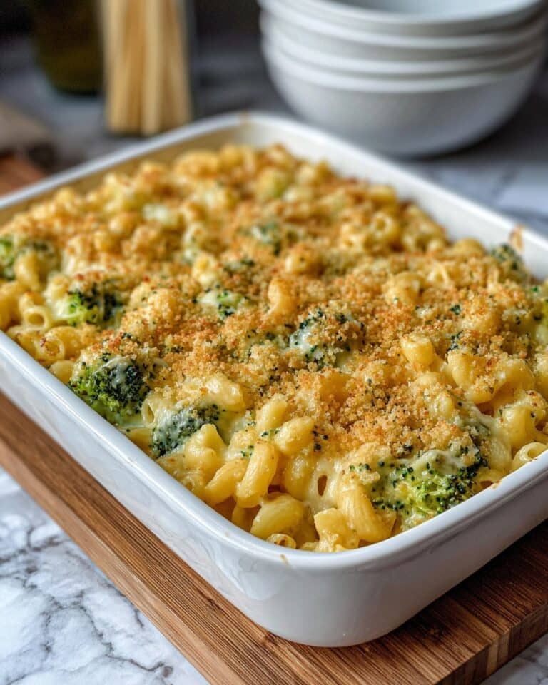 Baked Broccoli Mac and Cheese Recipe