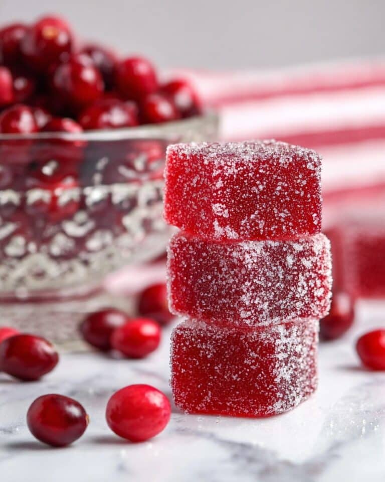 Festive Cranberry Jelly Candies Recipe
