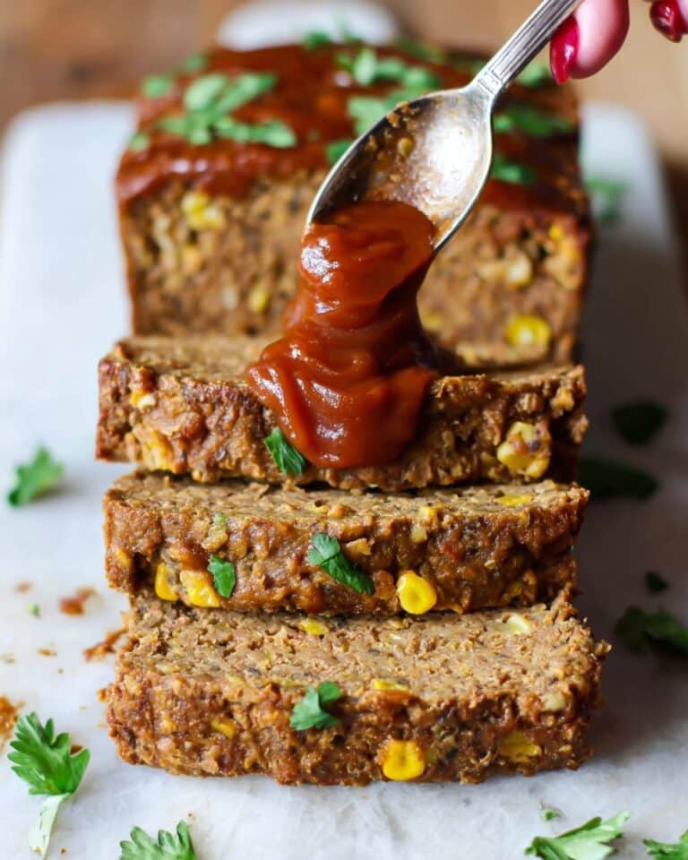 Vegan Barbecue Lentil Loaf Recipe