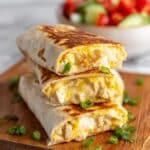 Cheesy Garlic Chicken Wraps Recipe